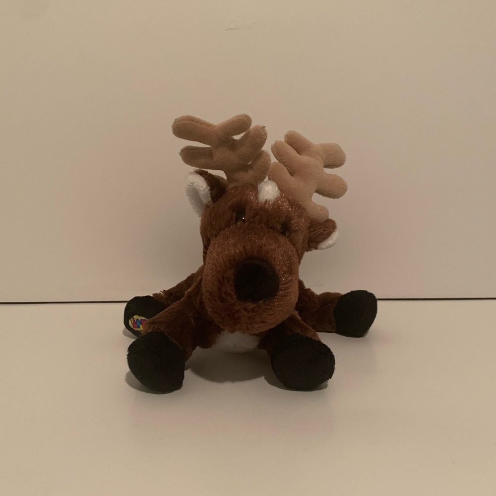 🦌 [2/$25] Y2K WEBKINZ REINDEER STUFFED ANIMAL PLUSH TOY - HM137 NO CODE TAG 🦌